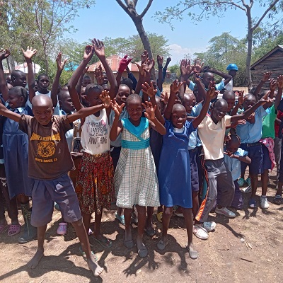 Excited kids from Kanyangoro Community