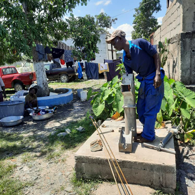 Pump repair under way