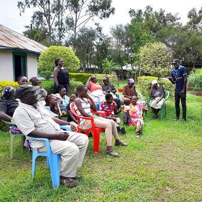Health and Hygiene Training participants at Achego community 