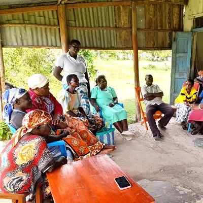 Health and Hygiene training participants at Kamboya village 