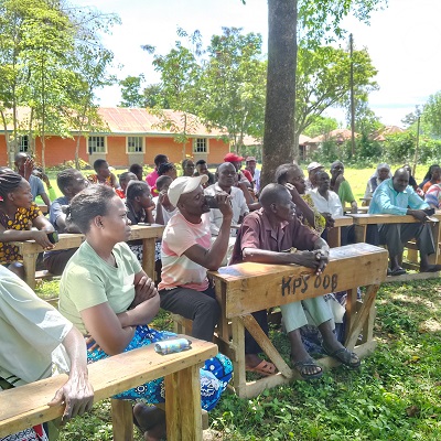 Health and Hygiene training participants at Katolo Kinasia community