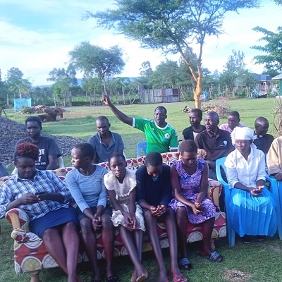 Health and Hygiene training participants in Komundo village