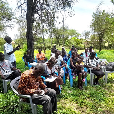 Health and Hygiene training participants  in Kotiang village