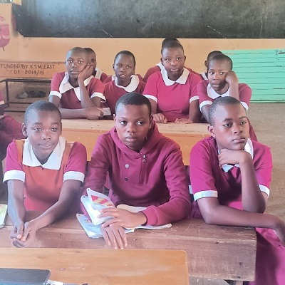 lth and Hygiene training participants at Ofunyu Primary School