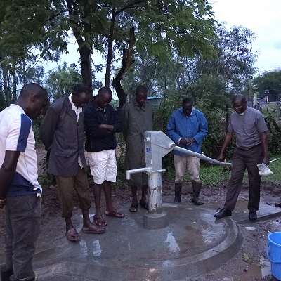 Dedication ceremony for the new well