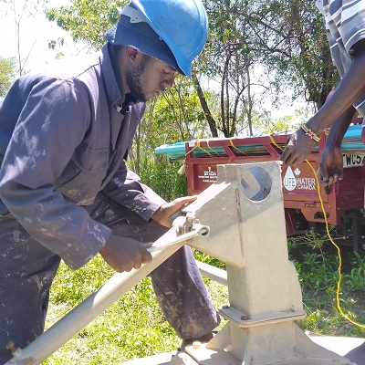 The team working to restore water 