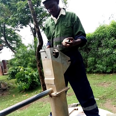 Kamuga community well had not been working for 2 years due to broken hand-pump