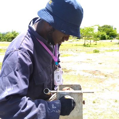 Kokech Upper Kaoga communal hand-pump under repair