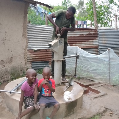 Kunya learning center handpump supplies water to over 300 people