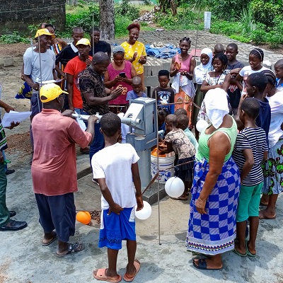 The community's new well