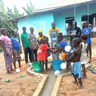 The community's new water source 