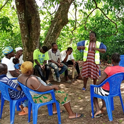 Health and Hygiene training session in Kaniah town