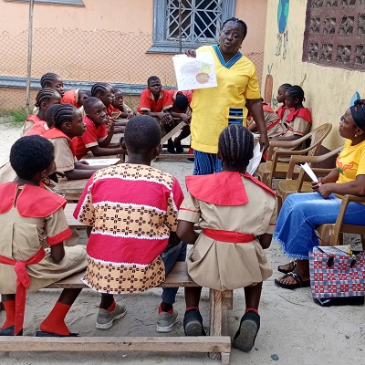 Health and Hygiene training participants in Harvest Mission School