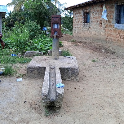 Dark Forest Community  hand-pump  supplies water to over 300 people
