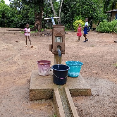 Happy to have water