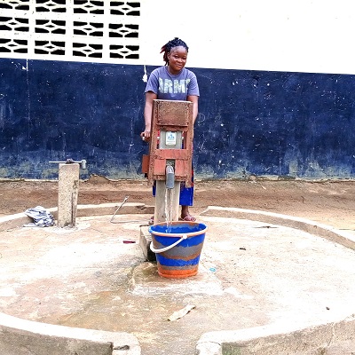 A working hand-pump