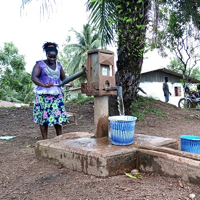 Happy to access clean and safe water