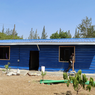 Front of Structure nearing completion