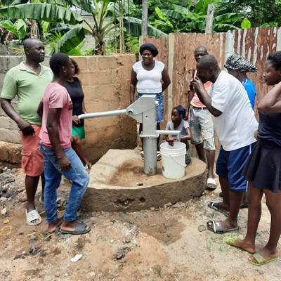 Gathering at New Well