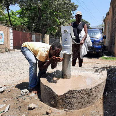 Drinking from New Well