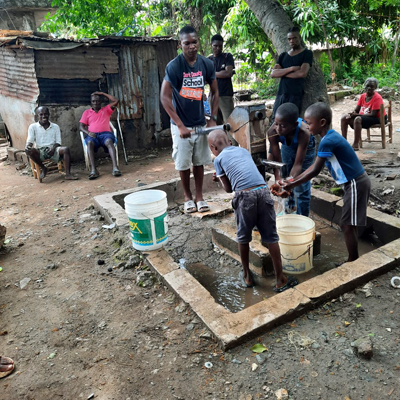 Newly repaired Handpump
