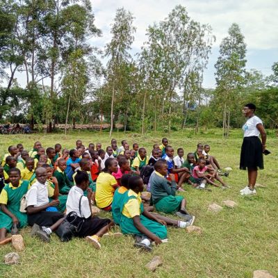 Health and Hygiene training participants at Masara Primary School