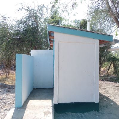 The latrine serves over 200 people daily 