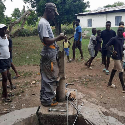 Repairing school pump