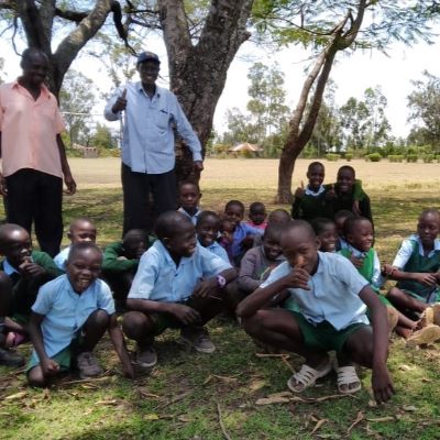 Students at Nduru  Primary School