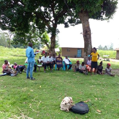 Health and Hygiene training participants at  Wang'aya 2