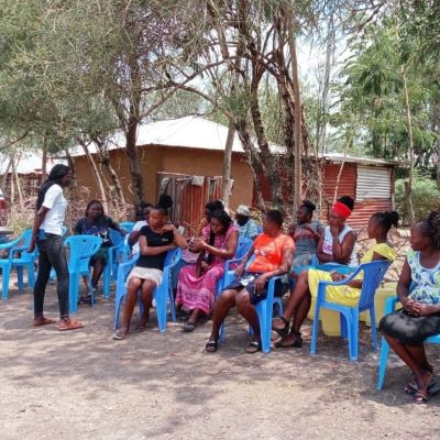 Health and Hygiene training participants at  Zion Okana School