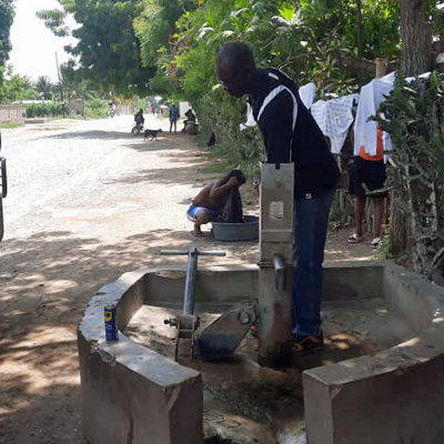 Well repair underway
