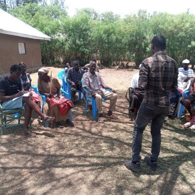 Health and Hygiene training participants at Kochogo commumity