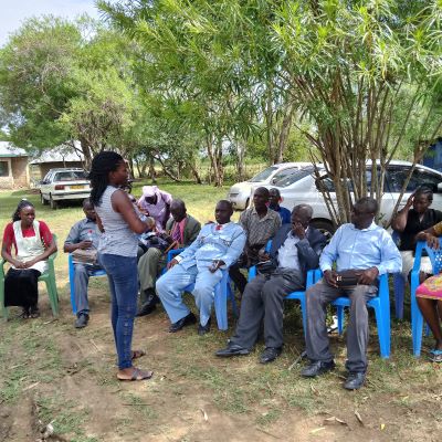 Health and Hygiene training class at Kanyani Nyachra community