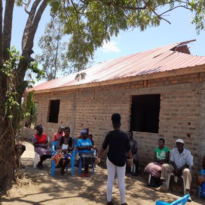 Health and Hygiene training class at  Kaongo community