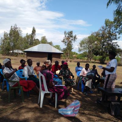 Health and Hygiene training session at Juamali Women's Group