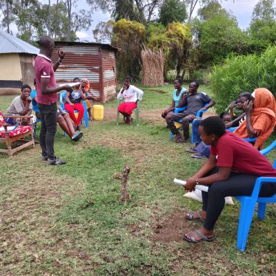 Health and Hygiene training participants in Nyachoda village 