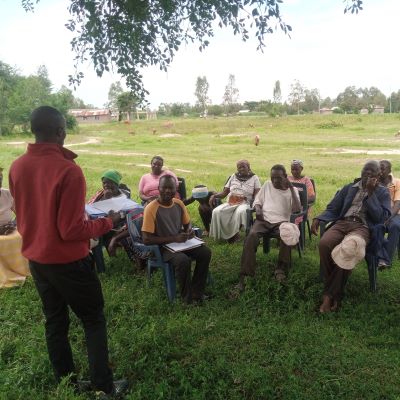 Health and Hygiene training participants in Nyangoro village 