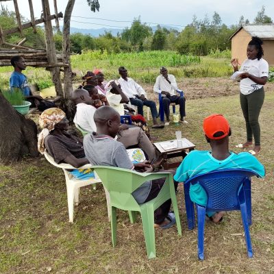 Health and Hygiene training participants in Omuga village 