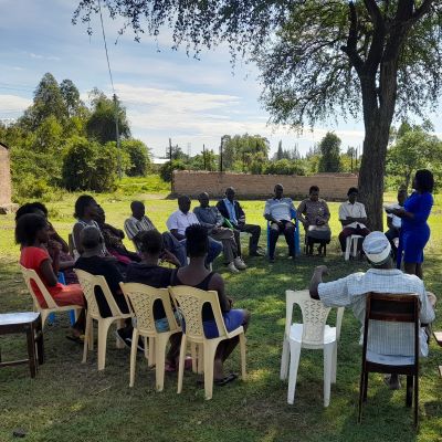 Health and Hygiene training participants in Orongo Widows and Orphans community