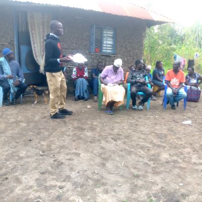 Health and Hygiene training participants in Kigoche Mirui B
