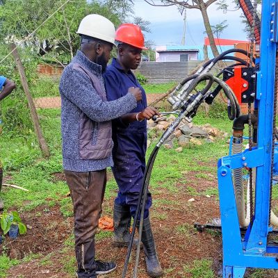 Drilling team at work
