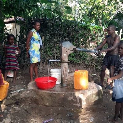 Richard Fixing a village pump