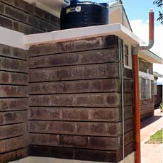 Pour-flush washroom