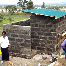 Teacher's Washroom before Parging Walls