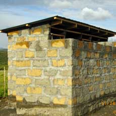 Latrine Construted, Waiting Final Parging