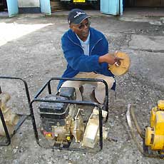 Showing the wear on the Pumps
