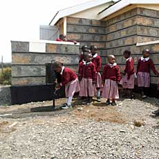 Girls by Handwashing station