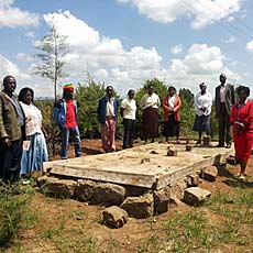Newly Poured Concert Latrine Base