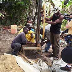 Working on the New Well